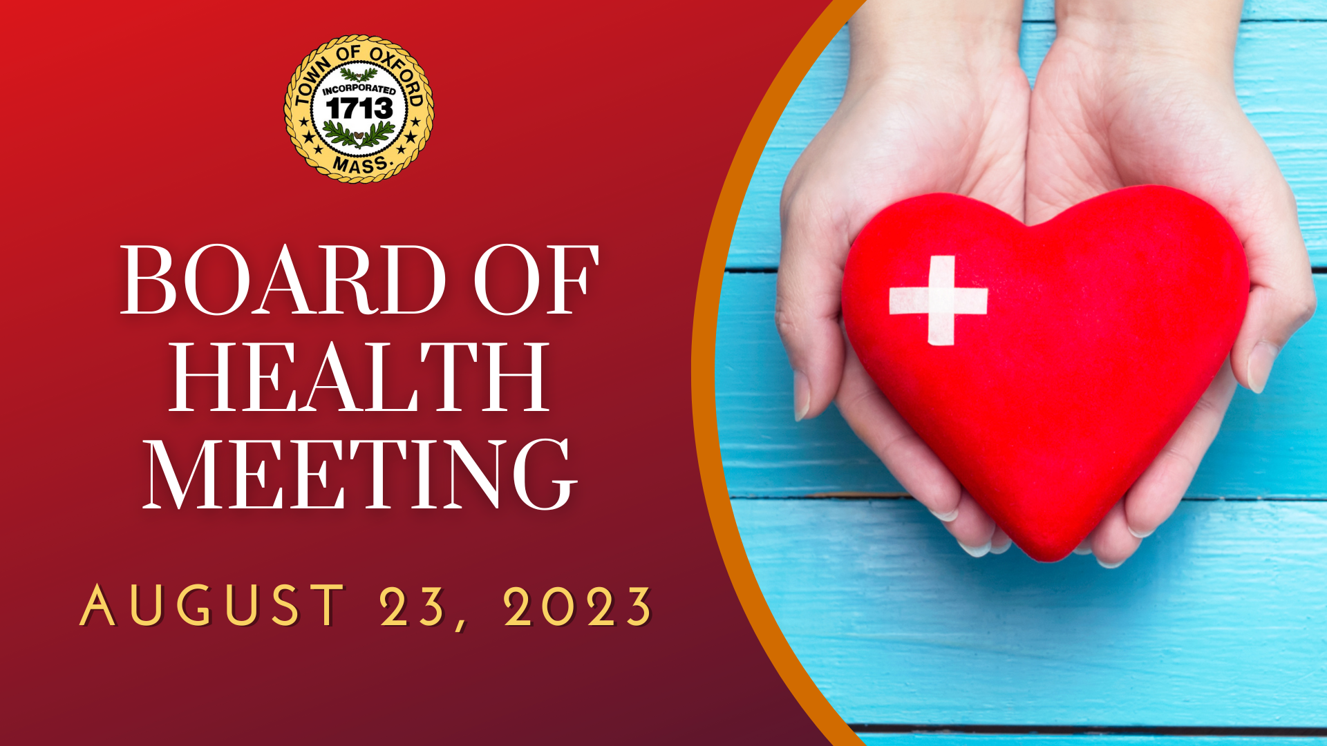 Board of Health Meeting August 23rd, 2023